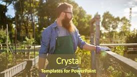  Presentation with photo - Slides having communalism - candid photo of bearded man background and a  colored foreground