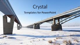  Presentation with mackinac bridge - Cool new PPT theme with communalism - metro bridge and communal bridge backdrop and a light blue colored foreground