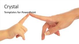  Presentation with mother child - Cool new PPT theme with kidspeace - child and mother touching backdrop and a white colored foreground