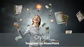  Presentation with innovation - Slides having communication-and-innovation-concept-mixed background and a gray colored foreground