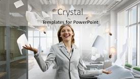  Presentation with innovation - Slides featuring communication-and-innovation-concept-mixed background and a soft green colored foreground