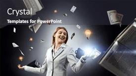  Presentation with innovation - Theme with communication-and-innovation-concept-mixed background and a dark gray colored foreground