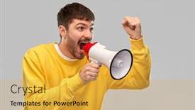  Presentation with angry people - Presentation consisting of communication-and-people-concept-angry background and a yellow colored foreground