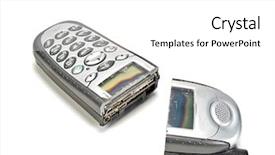  Presentation with cell - Presentation theme enhanced with communication barriers - disconnected cell phone background and a white colored foreground