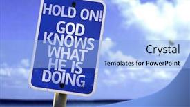 Presentation with believe trust obey god - Beautiful slides featuring communication barriers - hold on god knows what backdrop and a light blue colored foreground