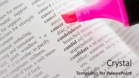  Presentation with dictionary - Presentation theme consisting of communication children illness - cropped image of pink felt background and a light gray colored foreground