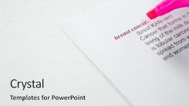  Presentation with breast cancer - PPT theme consisting of communication children illness - cropped image of pink felt background and a white colored foreground