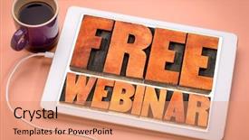  Presentation with digital printing - PPT theme enhanced with communication concept - a word abstract background and a coral colored foreground