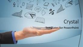  Presentation with application - PPT theme consisting of communication device app - technology internet and application concept background and a light blue colored foreground