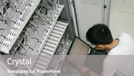  Presentation with engineering - Colorful presentation enhanced with communication engineering - it engineer working backdrop and a gray colored foreground