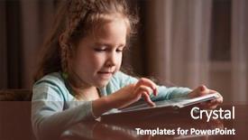  Presentation with family communication - Amazing slides having communication family technology - child playing on tablet pc backdrop and a  colored foreground
