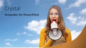  Presentation with feminism - Cool new slides with communication-feminism-and-human-rights backdrop and a teal colored foreground