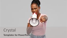  Presentation with feminism - Slide deck enhanced with communication-feminism-and-human-rights background and a light gray colored foreground