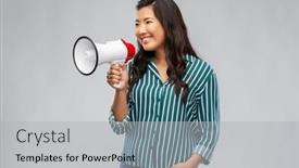  Presentation with feminism - PPT theme enhanced with communication-feminism-and-human-rights background and a light gray colored foreground