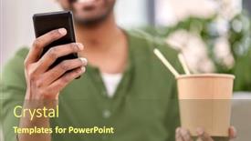  Presentation with indian food - Colorful PPT layouts enhanced with communication-leisure-and-people-concept backdrop and a tawny brown colored foreground