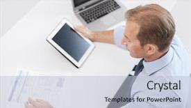  Presentation with meditation children education school - Theme having communication management - business office school and education background and a  colored foreground