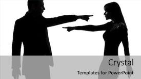  Presentation with communication - Amazing slide set having communication problem - one caucasian couple man backdrop and a light gray colored foreground