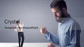  Presentation with angry - Amazing PPT layouts having communication problem - young professional businessman being angry backdrop and a light gray colored foreground
