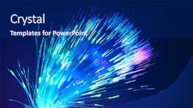  Presentation with optic - Theme having communication system - internet technology fiber optic background background and a  colored foreground