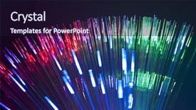  Presentation with fiber optics - Amazing PPT layouts having communication technology on modern fiber backdrop and a wine colored foreground