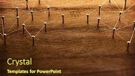  Presentation with internet communication - Colorful PPT layouts enhanced with social media internet communication abstract backdrop and a tawny brown colored foreground