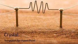  Presentation with internet communication - Presentation design featuring communication two entities or network background and a red colored foreground