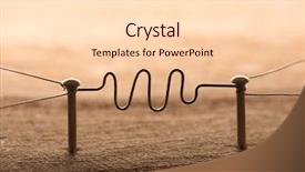  Presentation with internet communication - Presentation theme featuring communication two entities or network background and a lemonade colored foreground