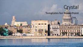  Presentation with communism - Slides enhanced with communism - old havana buildings along background and a light blue colored foreground