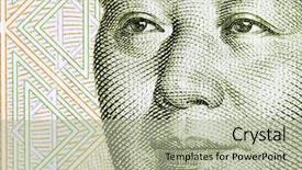  Presentation with communism - Slide set having communism - portrait of the chairman mao background and a mint green colored foreground