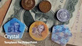  Presentation with plastic - Slide deck featuring communism - transnistria pridnestrovskaia moldavskaia respublika numismatics background and a coral colored foreground