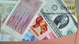  Presentation with money volt - Cool new slides with communism usa - money banknotes background backdrop and a light gray colored foreground