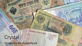  Presentation with banknotes - Colorful theme enhanced with communism usa - money banknotes background backdrop and a light gray colored foreground