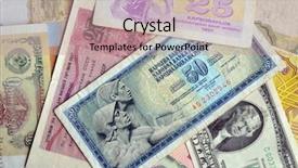  Presentation with vintage - Slide deck with communism usa - vintage money background background and a coral colored foreground