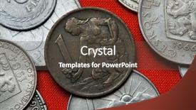  Presentation with 1970 - Beautiful slides featuring communist - coins of czechoslovakia czechoslovak one backdrop and a dark gray colored foreground