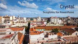 Presentation with old city of jerusalem - Presentation theme enhanced with communist - shot of old havana city background and a light blue colored foreground