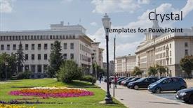  Presentation with communist - PPT theme consisting of communist - sofia bulgaria downtown background and a light blue colored foreground