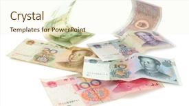  Presentation with communist china - Audience pleasing theme consisting of communist china - chinese currencies isolated backdrop and a  colored foreground