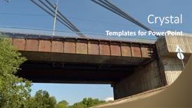  Presentation with communist - Slide deck enhanced with communist-occupation-builded-moscow-bridge background and a teal colored foreground