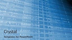  Presentation with number - Audience pleasing presentation consisting of community bank - financial stock number backdrop and a light blue colored foreground