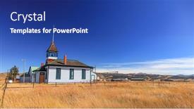  Presentation with community - PPT theme enhanced with community-church-in-jefferson-colorado background and a ocean colored foreground