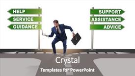  Presentation with choice - Audience pleasing slide deck consisting of community corrections - businessman having hard choice standing backdrop and a gray colored foreground