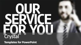  Presentation with community service - Cool new presentation theme with community dedication - our service for you written backdrop and a dark gray colored foreground