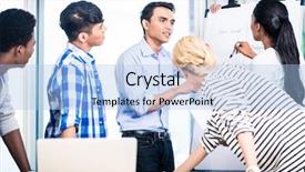  Presentation with potential - Amazing slide set having community development - start-up company in investment pitch backdrop and a light blue colored foreground