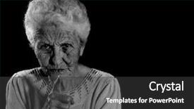  Presentation with ethnic minority - Audience pleasing slides consisting of community ethnic minority - stern senior citizen pointing her backdrop and a dark gray colored foreground