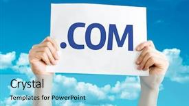  Presentation with community - Audience pleasing PPT theme consisting of community extension - com card with sky background backdrop and a arctic colored foreground