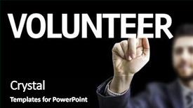  Presentation with black business - Slides enhanced with community helpers - business man pointing to black background and a black colored foreground