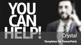  Presentation with community - PPT layouts featuring community helpers - business man with the text background and a dark gray colored foreground