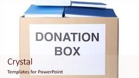  Presentation with donation - Slides with  background and a  colored foreground