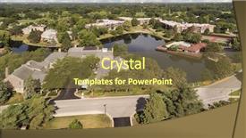  Presentation with community - Beautiful PPT layouts featuring community with lake tennis backdrop and a  colored foreground