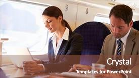  Presentation with train - PPT layouts enhanced with index - portrait of an excited little background and a sky blue colored foreground.